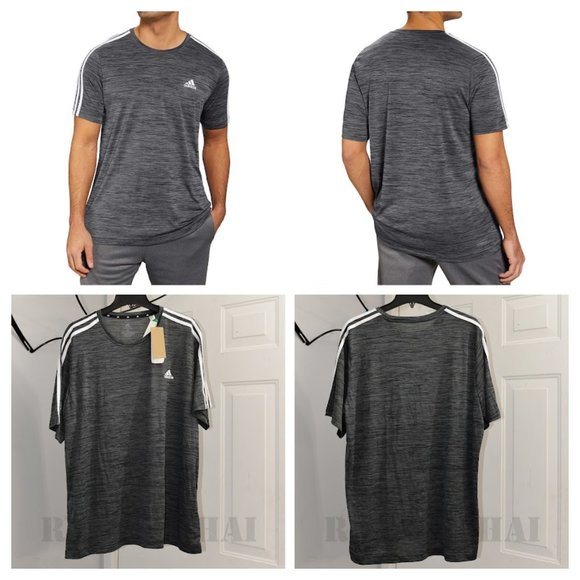 Black NWT Adidas Men’s Standard‎ Relaxed Fit Tech Sport Crewneck Lightweight - Picture 1 of 12